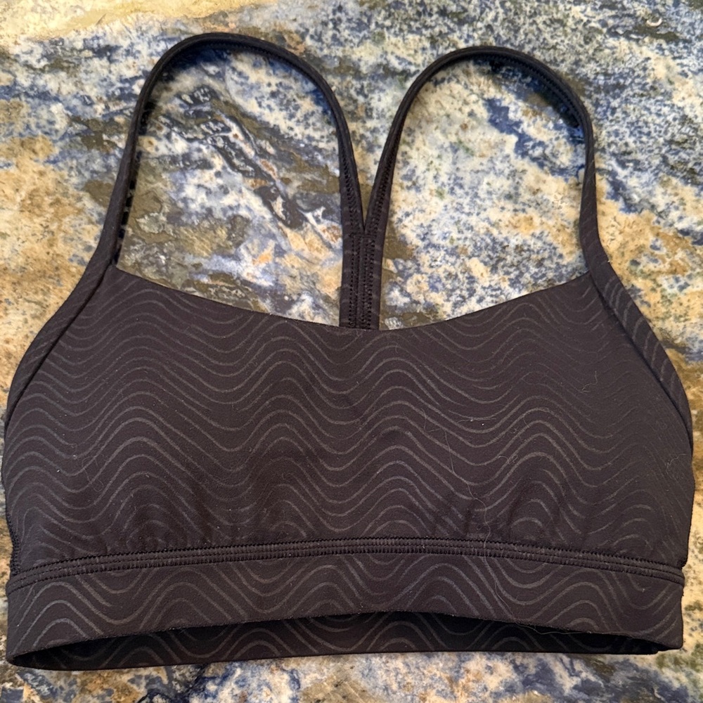 lululemon athletica Black Wave Sports Bra